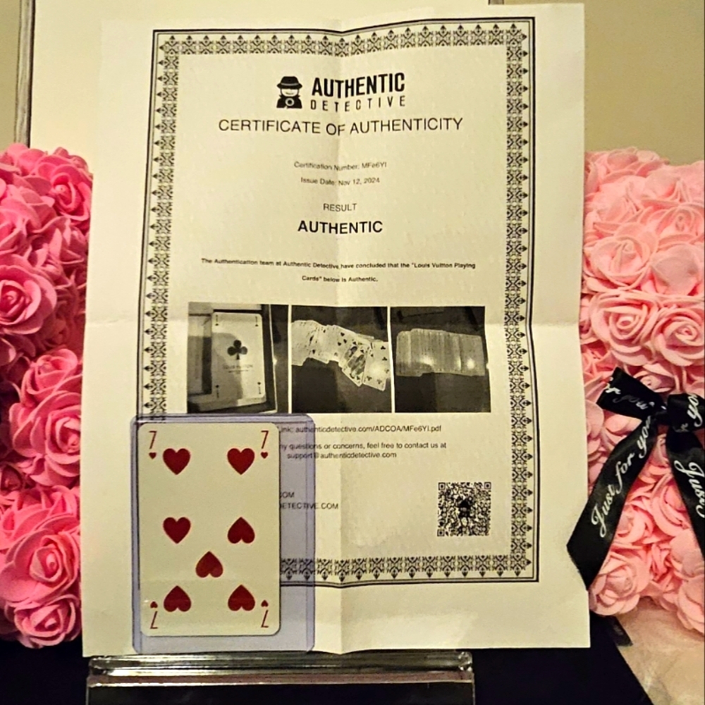 Louis Vuitton Card "7 Of Hearts"